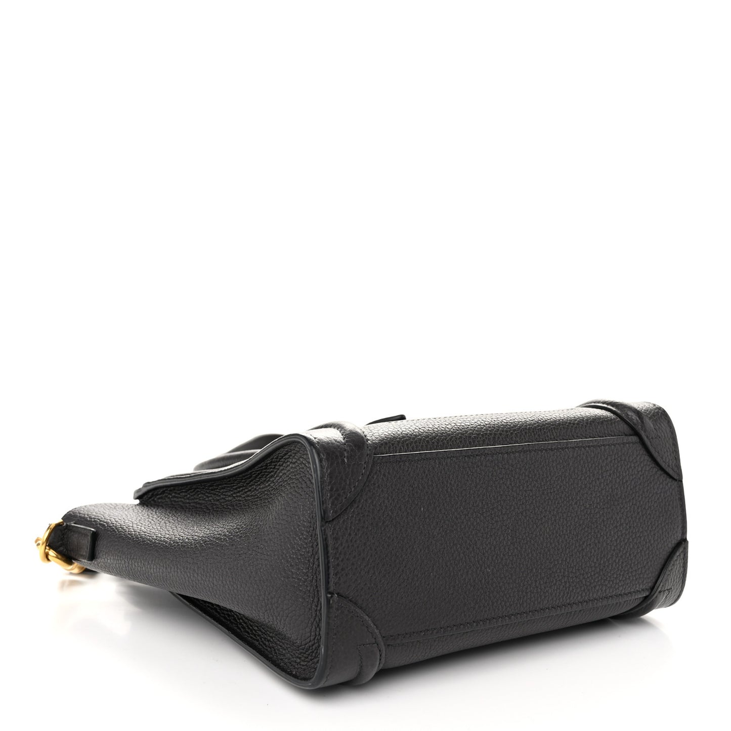 Drummed Calfskin Nano Luggage Liquorice