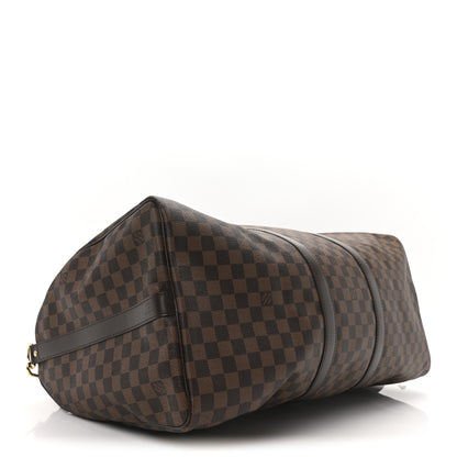 Louis Vuitton Damier Ebene Keepall Bandouliere 55 3 of 8
