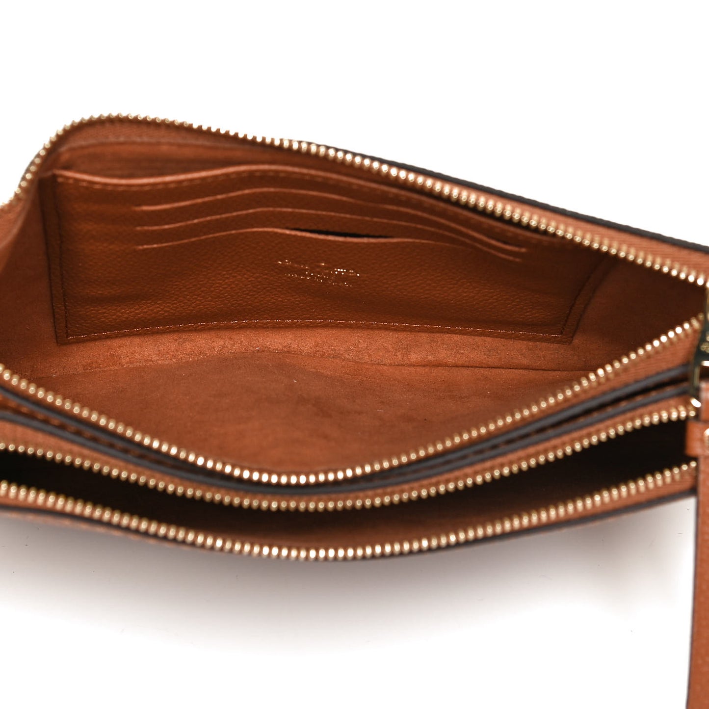 Empreinte Monogram Giant Double Zip Pochette Caramel