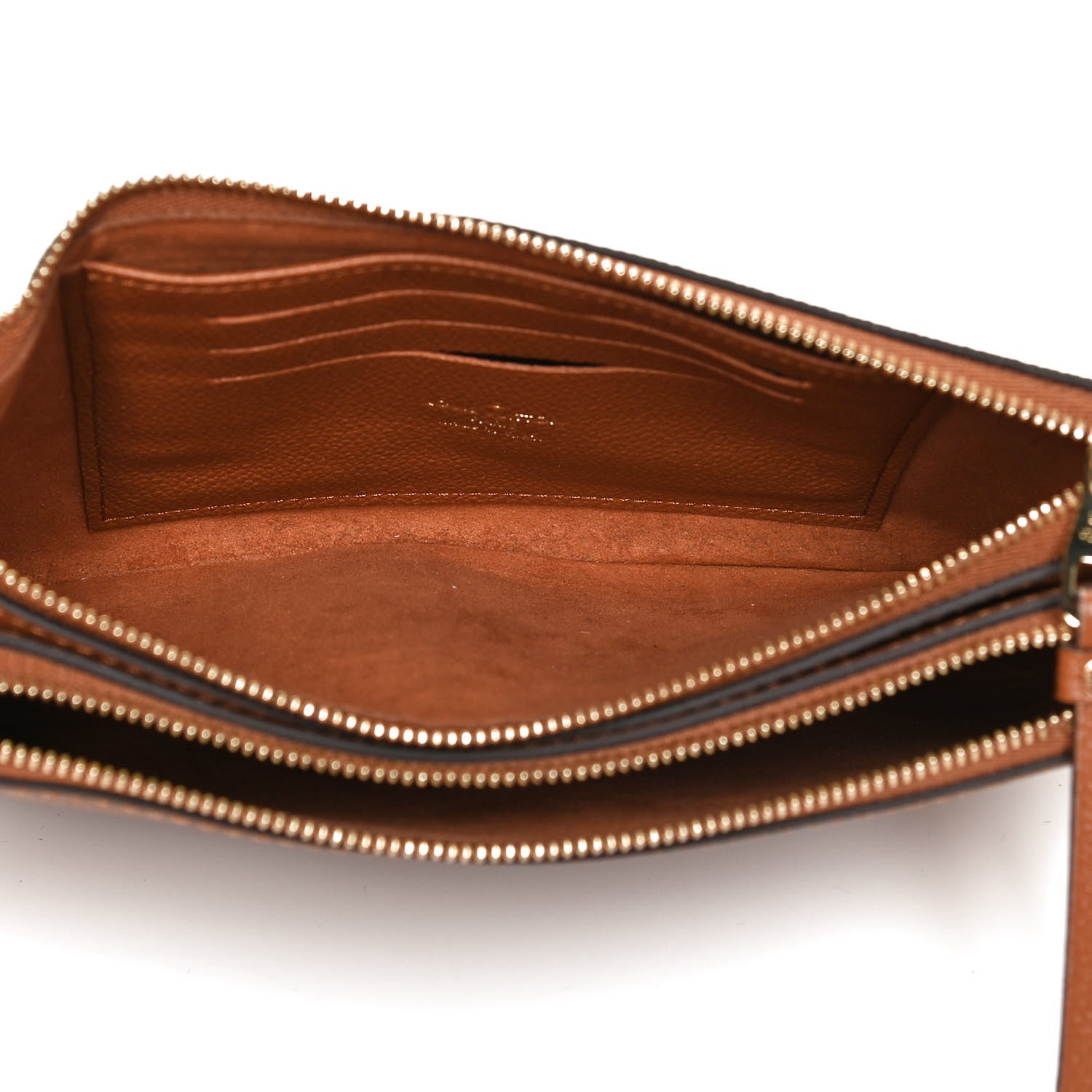 Louis Vuitton Empreinte Monogram Giant Double Zip Pochette Caramel 5 of 10