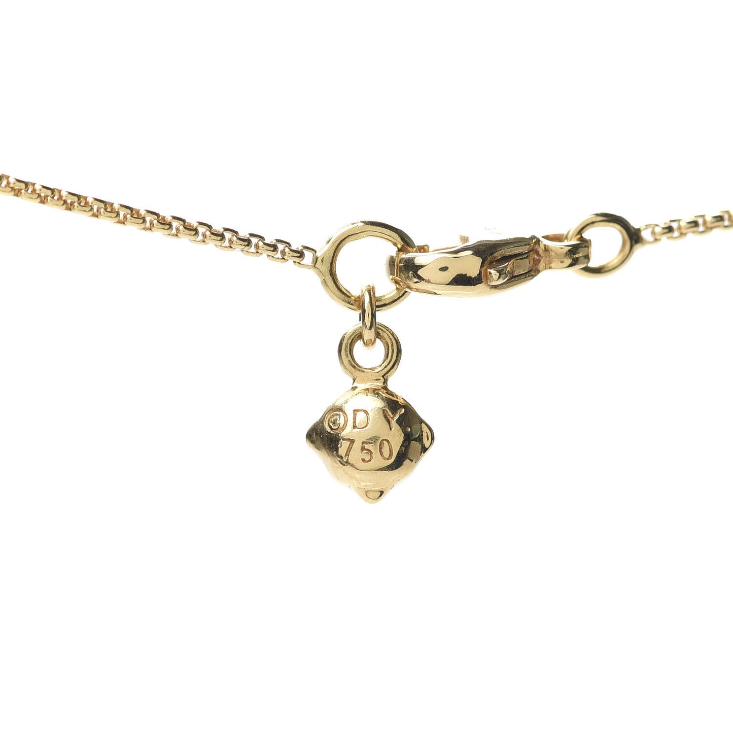 18K Yellow Gold Diamond Le Petit Coeur Heart Pendant Necklace