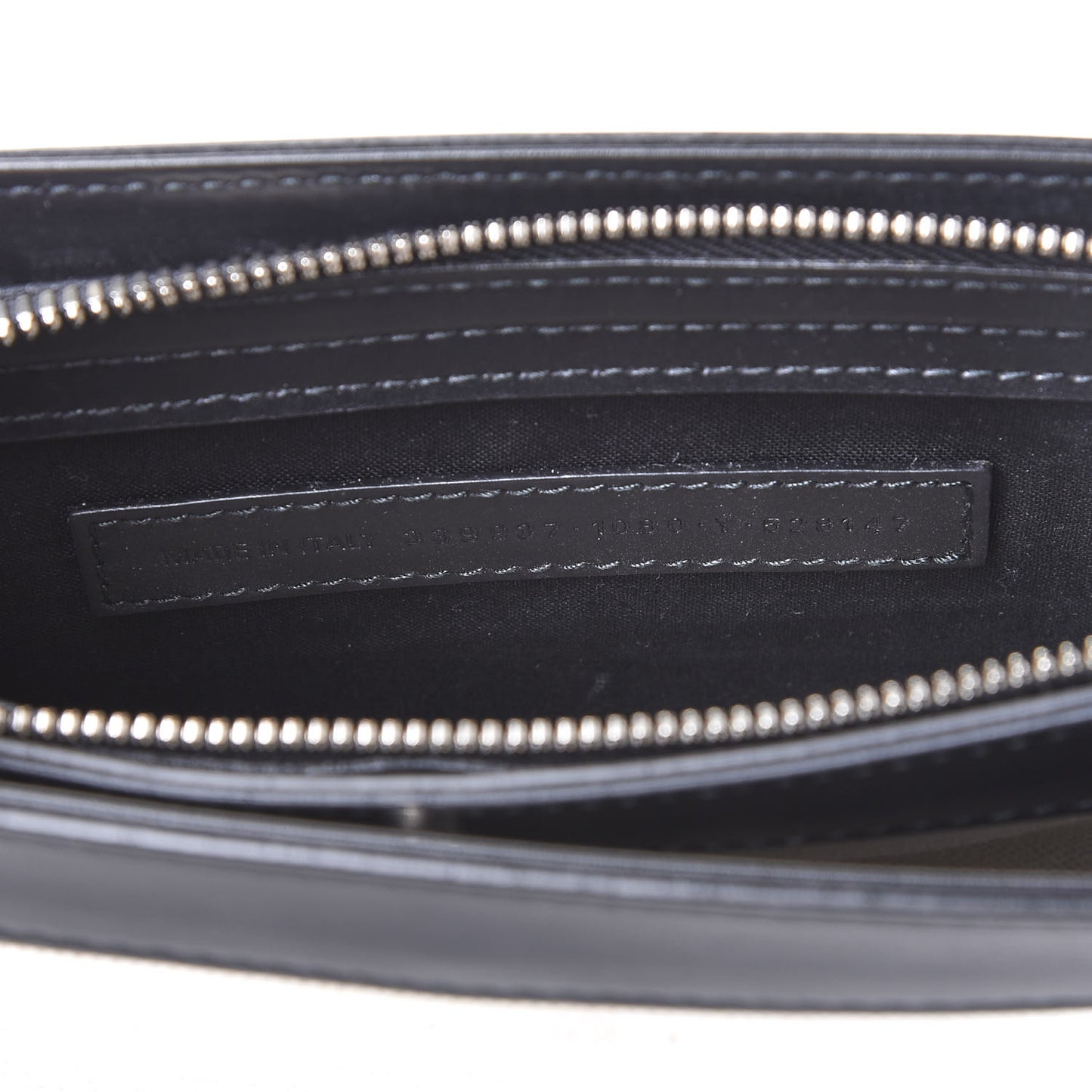 Cotton Canvas Pochette Crossbody Bag Black
