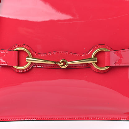 Gucci Patent Large Bright Bit Shoulder Bag Shocking Pink 8 of 10