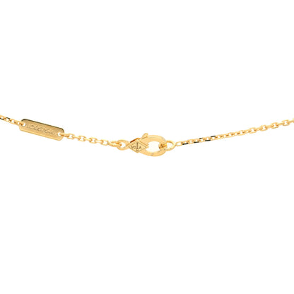 Van Cleef & Arpels 18K Yellow Gold Guilloche Vintage Alhambra Pendant Necklace 4 of 6