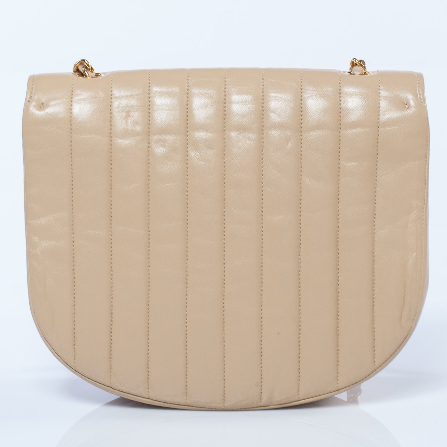 Lambskin Flap Bag Beige