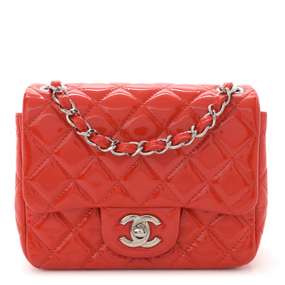 Chanel Patent Quilted Mini Square Flap Red 1 of 11