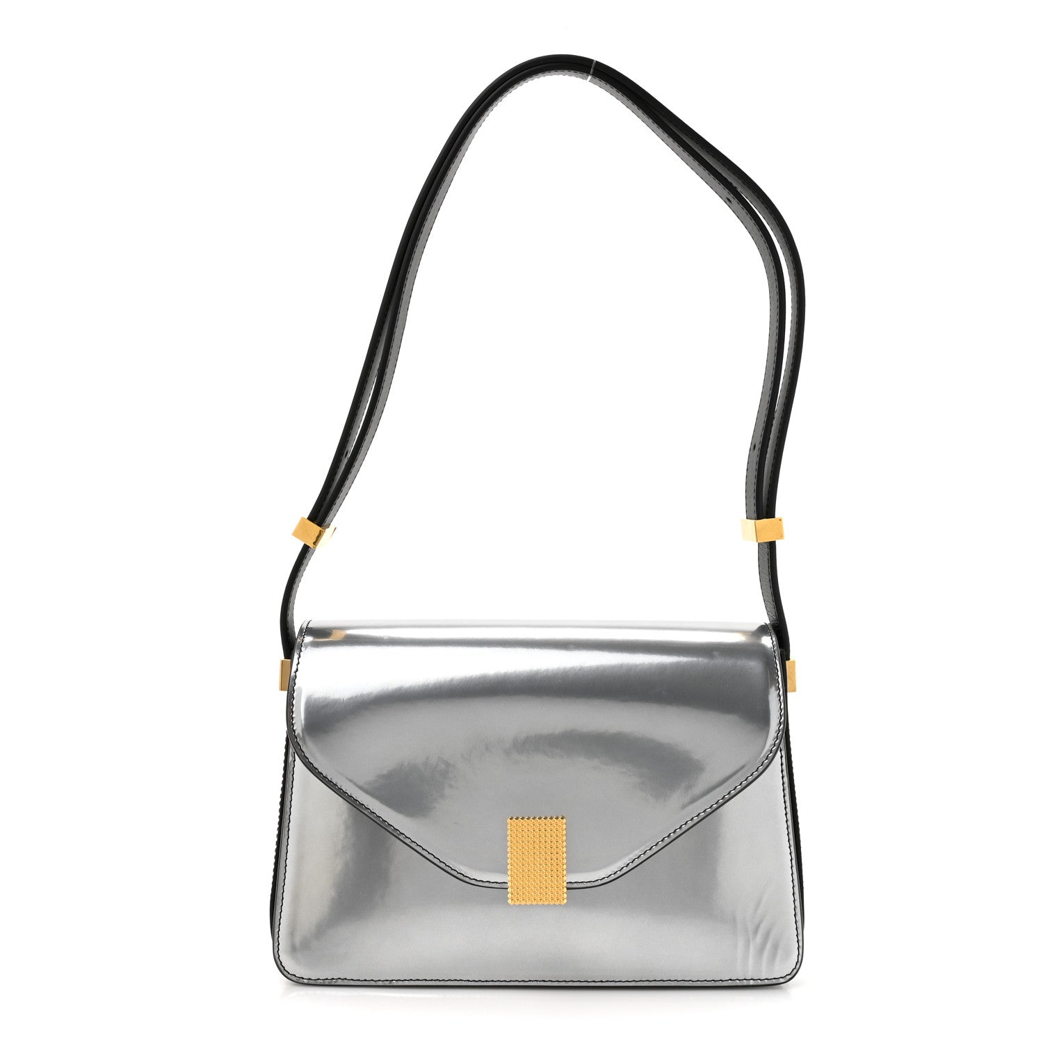 Lanvin Metallic Calfskin Concerto Bag SIlver 1 of 12