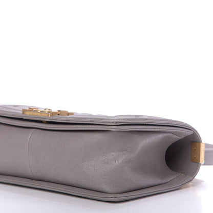 Chanel Caviar Quilted Medium Boy Flap Grey 7 of 10