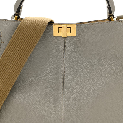 Fendi Cuoio Romano Selleria Medium Peekaboo X-Lite Tortora 6 of 8