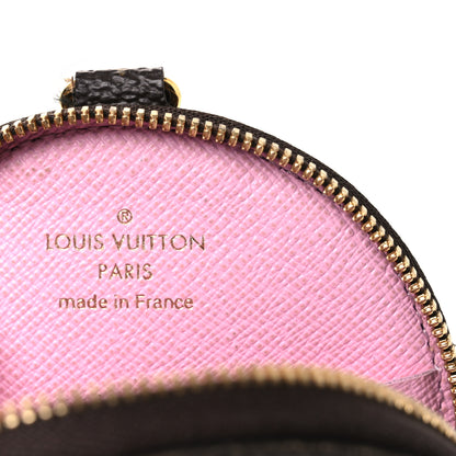 Louis Vuitton Monogram 2021 Christmas Animation Japanese Garden Round Coin Purse Wisteria Pink 6 of 7
