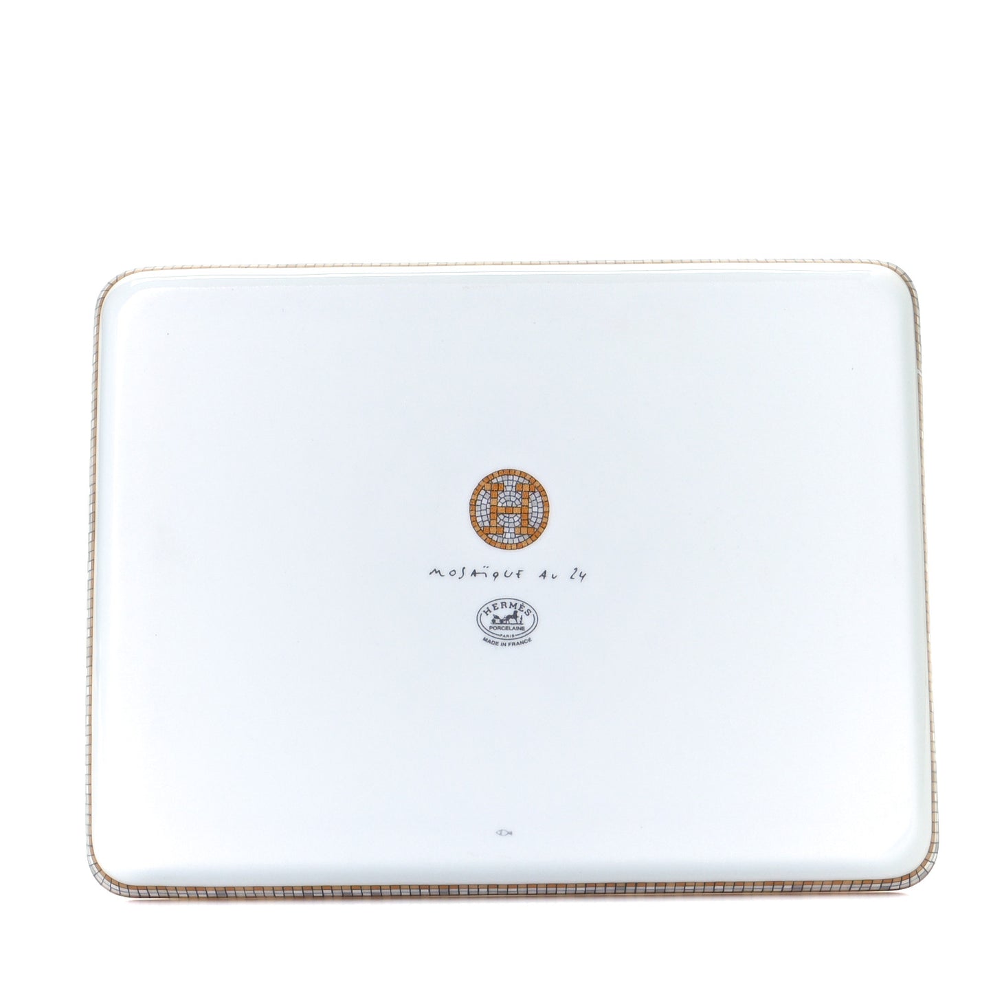 Porcelain Mosaique au 24 Gold Sushi Plate