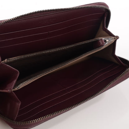 Bottega Veneta Nappa Intrecciato Zip Around Wallet Aubergine 4 of 8