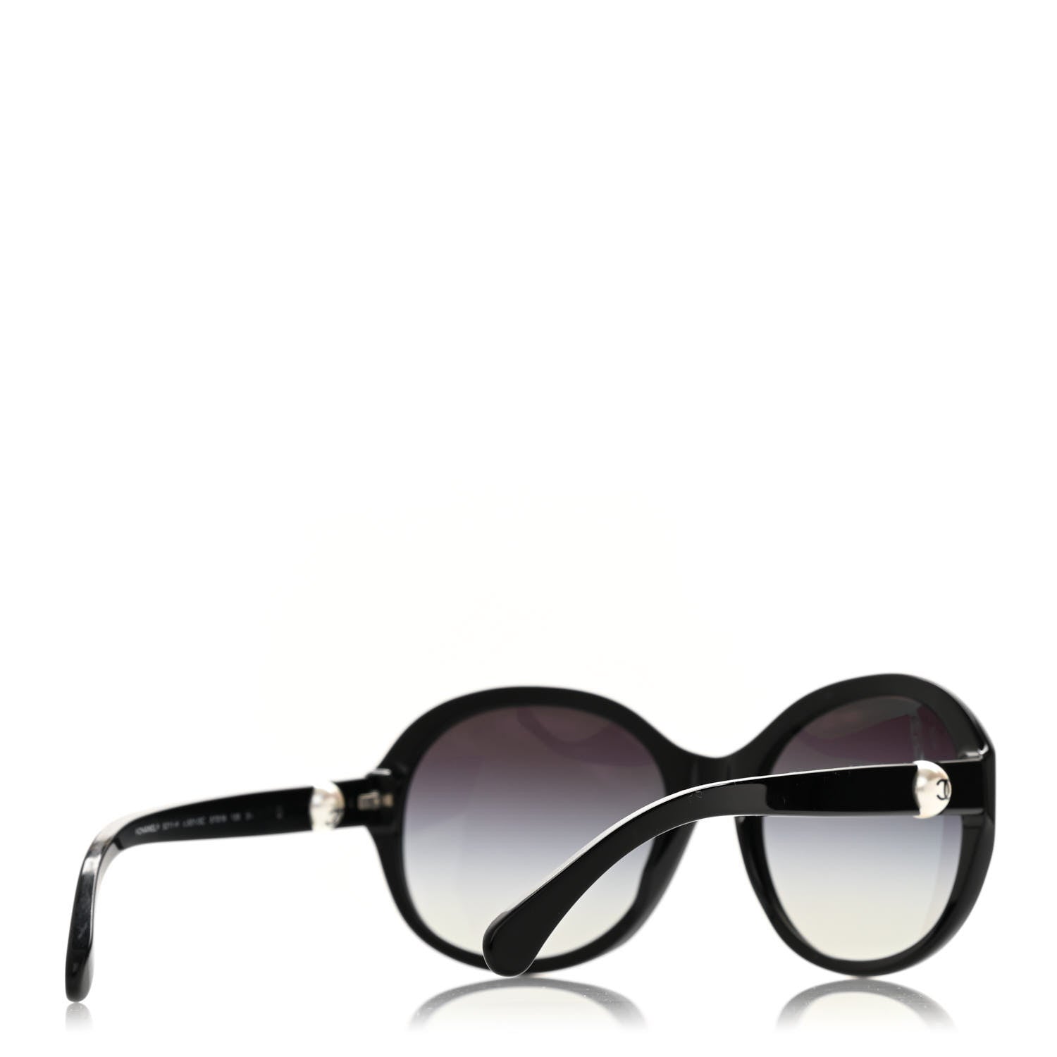 Chanel CC Pearl Sunglasses 5211-H Black 4 of 6