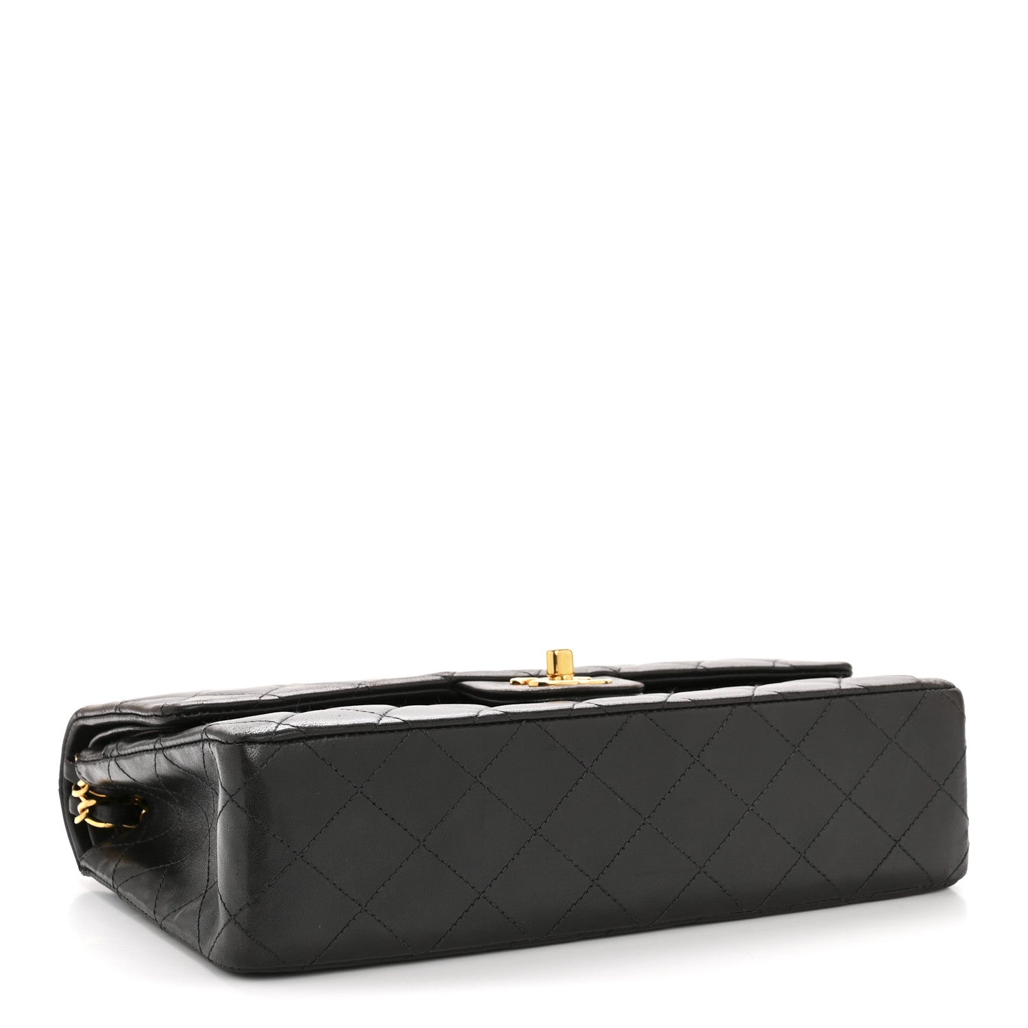 Chanel Lambskin Quilted Medium Double Flap Black 4 of 15