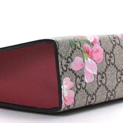 Gucci GG Supreme Monogram Blooms Large Cosmetic Case Beige Multicolor Dry Rose 4 of 8
