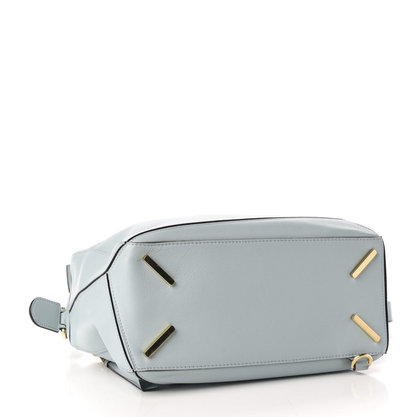 Calfskin Medium Puzzle Bag Aqua