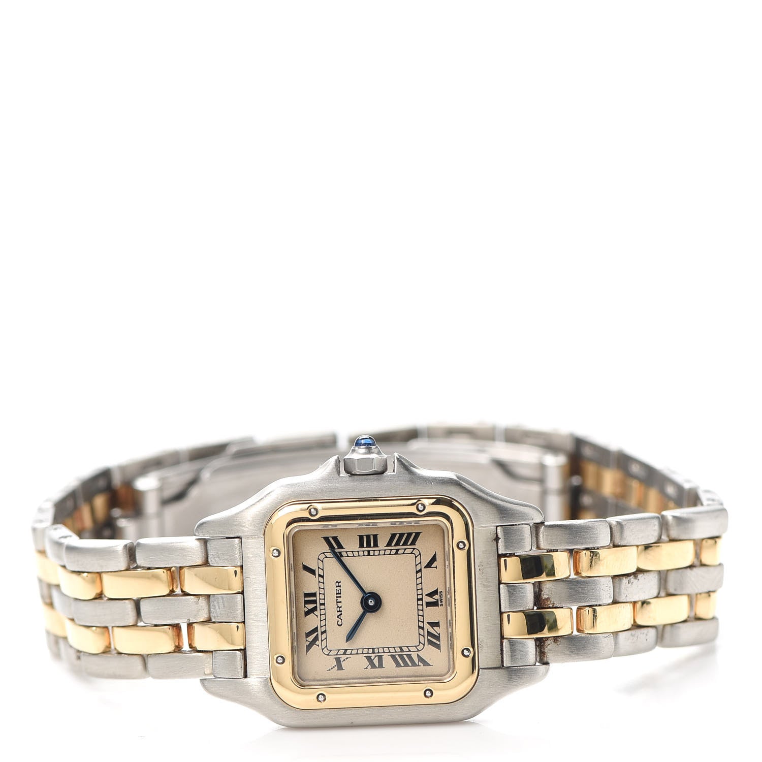 Cartier Stainless Steel 18K Yellow Gold 22mm Panthere Quartz Watch 2 of 5
