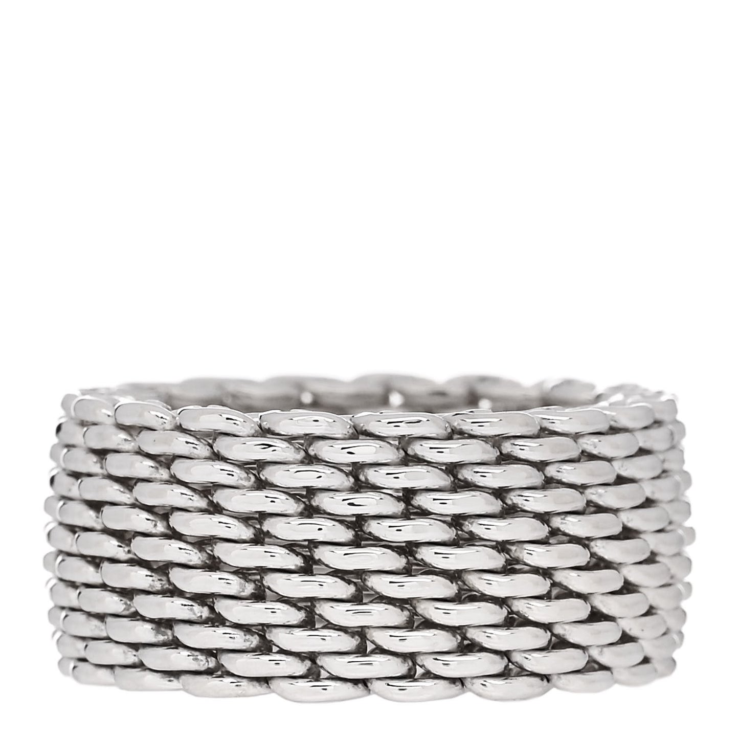 Sterling Silver Somerset Mesh Ring 53 6.25