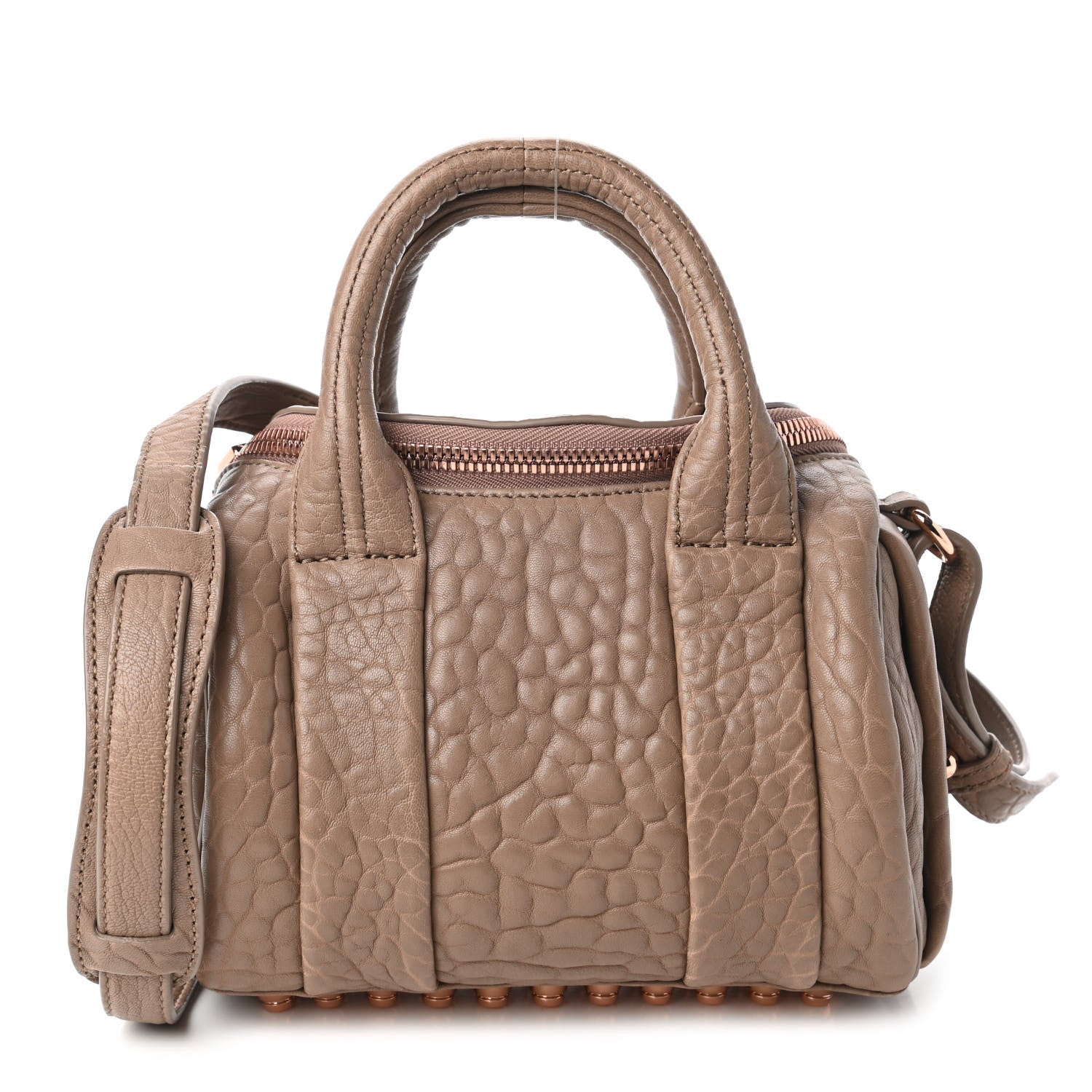 Alexander Wang Pebbled Lambskin Mini Rockie Latte Rose Gold Hardware 1 of 9