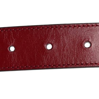 Gucci Plutone Calfskin Double G 30mm Belt 80 32 Rosso Ancora 4 of 6