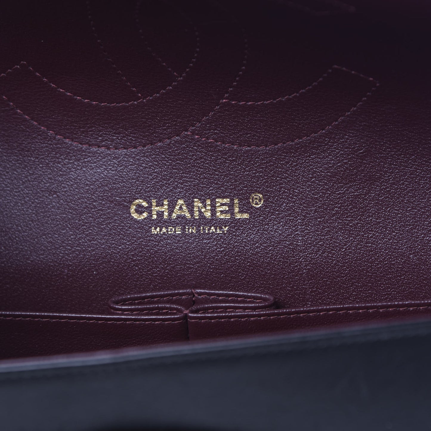 Lambskin Quilted Jumbo Double Flap Black