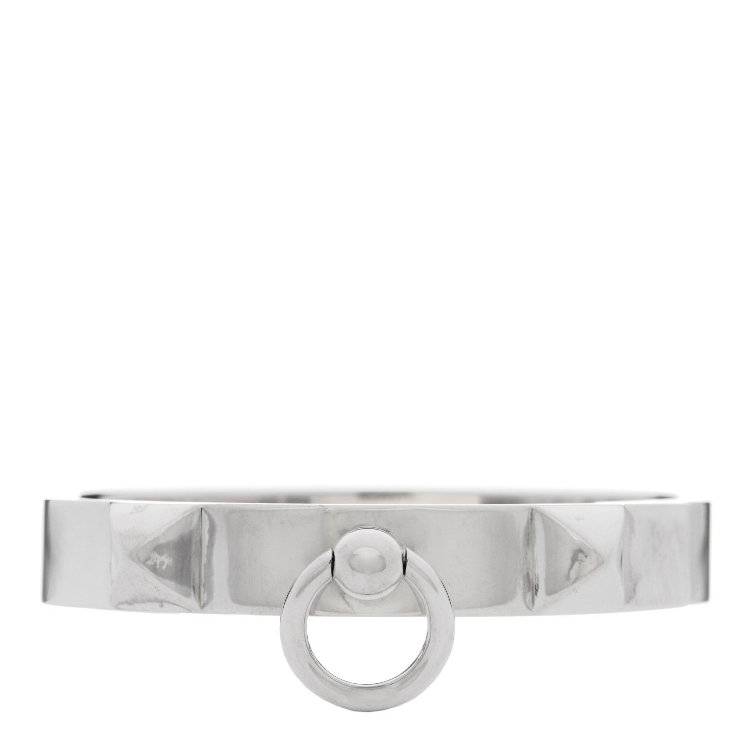Hermes Sterling Silver PM Collier De Chien Bracelet SH 1 of 7