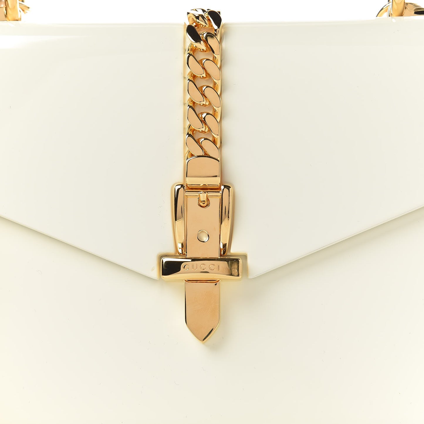 Plexiglass Mini Sylvie 1969 Top Handle Bag Ivory