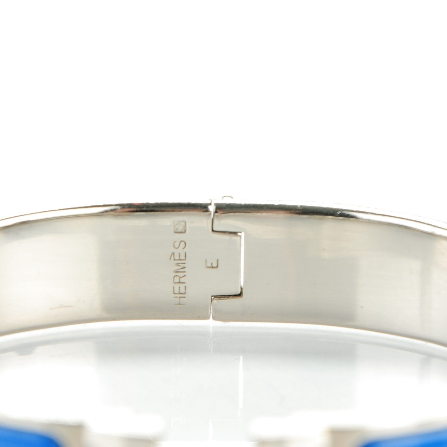 Hermes Enamel Narrow Clic Clac H Bracelet PM Intense Bleu 3 of 4