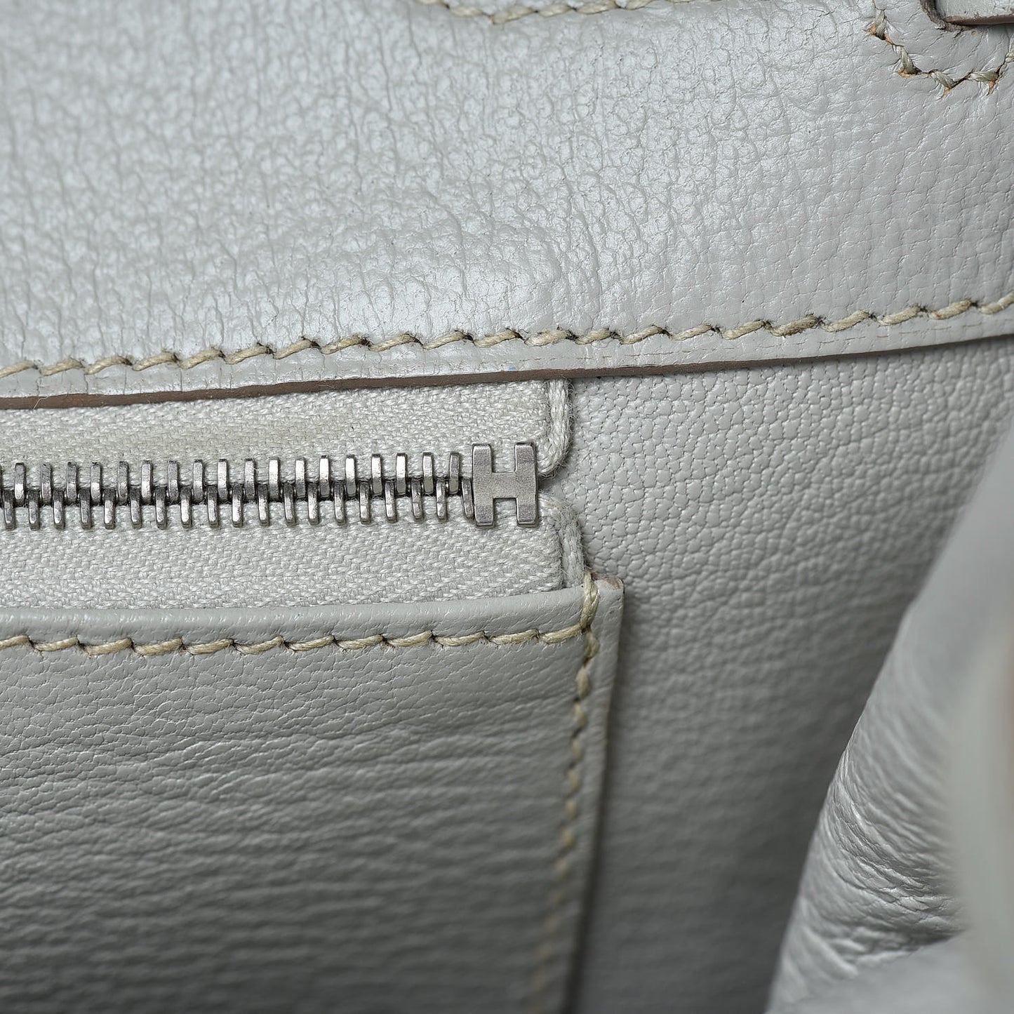 Togo Birkin 35 Gris Perle