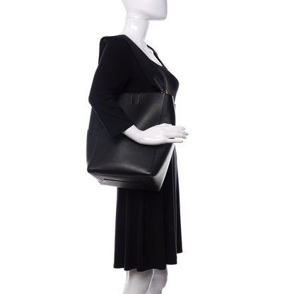 Celine Soft Grained Calfskin Sangle Bucket Bag Black 2 of 10