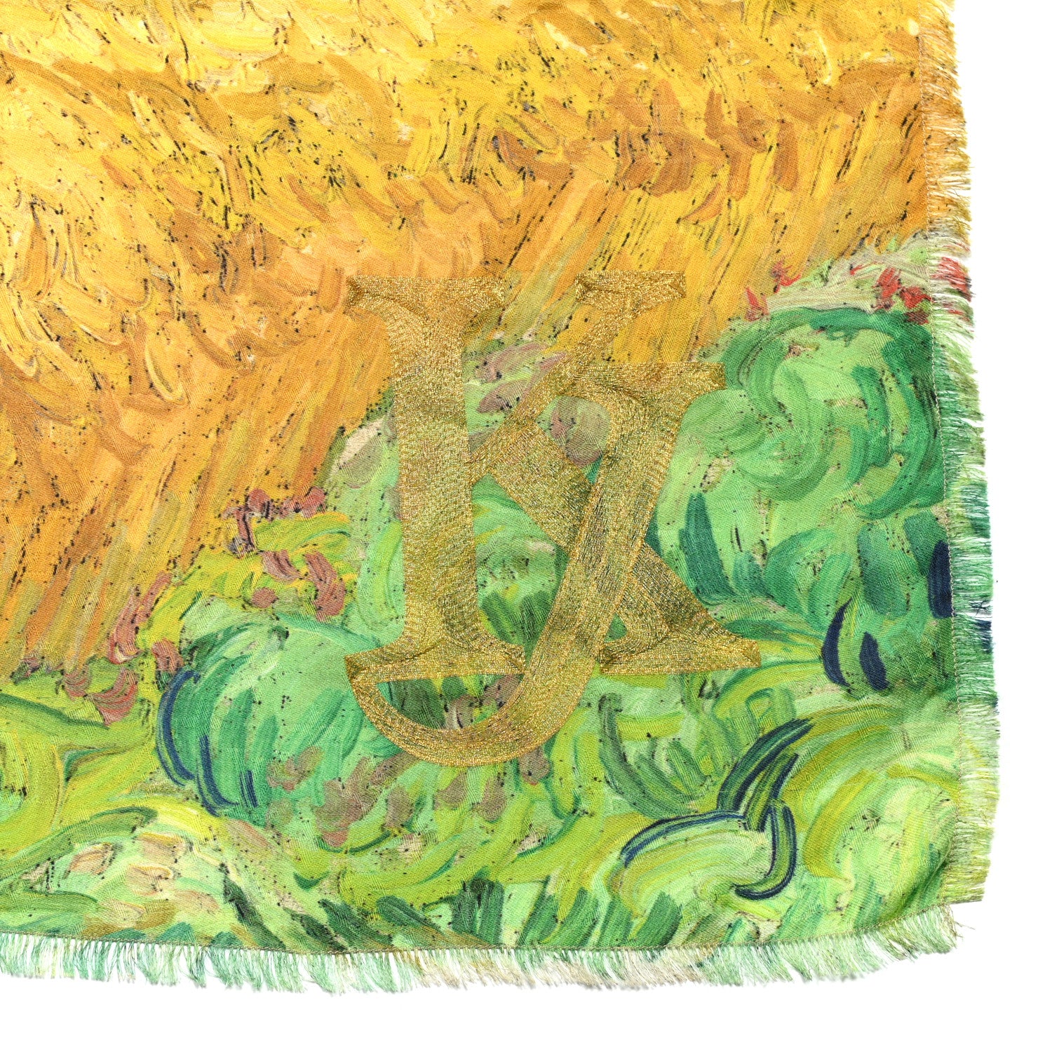Louis Vuitton Wool Silk Masters Van Gogh Shawl 3 of 5