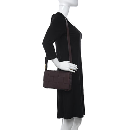 Bottega Veneta Grained Calfskin Maxi Intrecciato Cassette Crossbody Bag Bordeaux 2 of 10