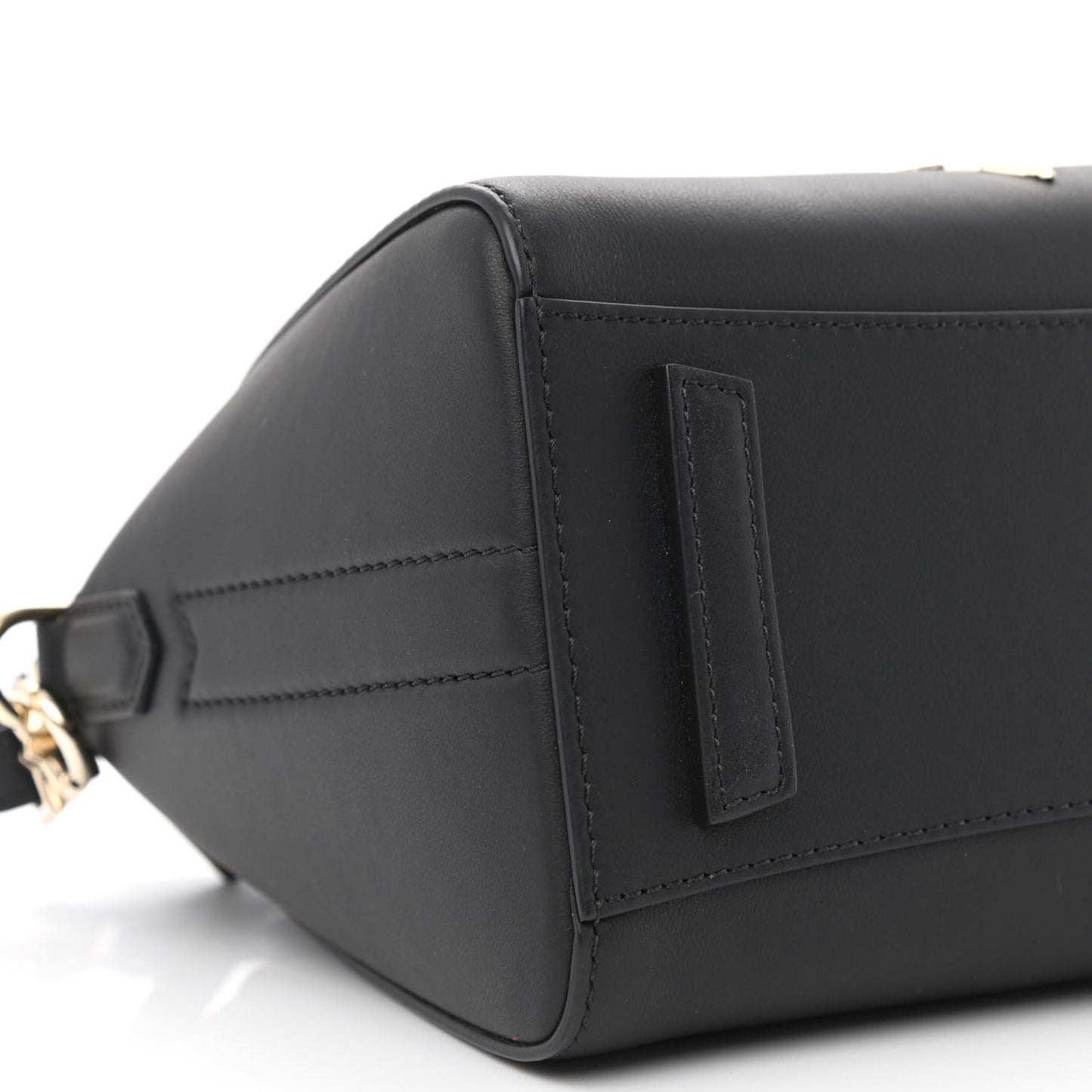 Smooth Calfskin Triangle Studded Mini Antigona Black