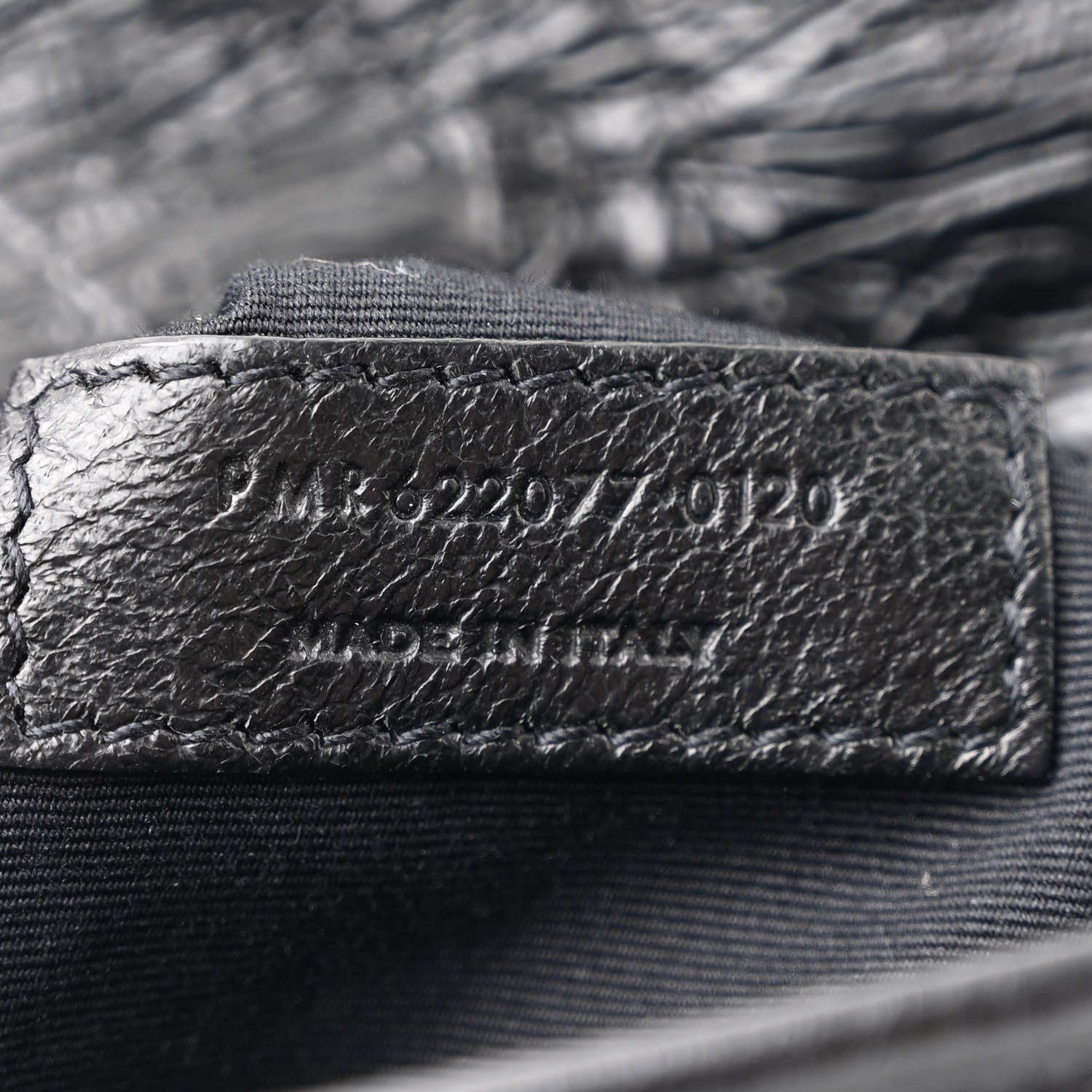 Saint Laurent Crinkled Calfskin Matelasse Monogram Niki Chain Wallet Black 7 of 11