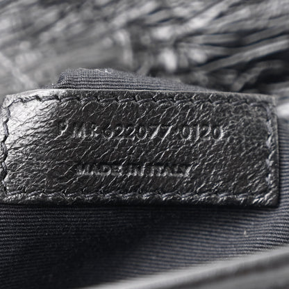 Saint Laurent Crinkled Calfskin Matelasse Monogram Niki Chain Wallet Black 7 of 11