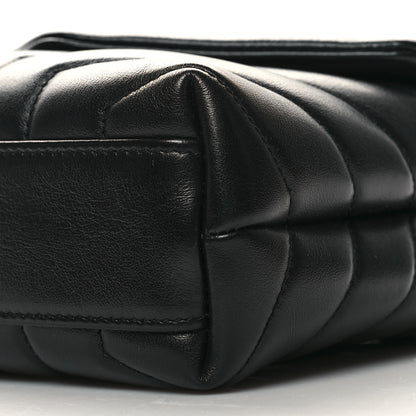 Saint Laurent Calfskin Y Quilted Monogram Toy Loulou Crossbody Bag Black 11 of 12