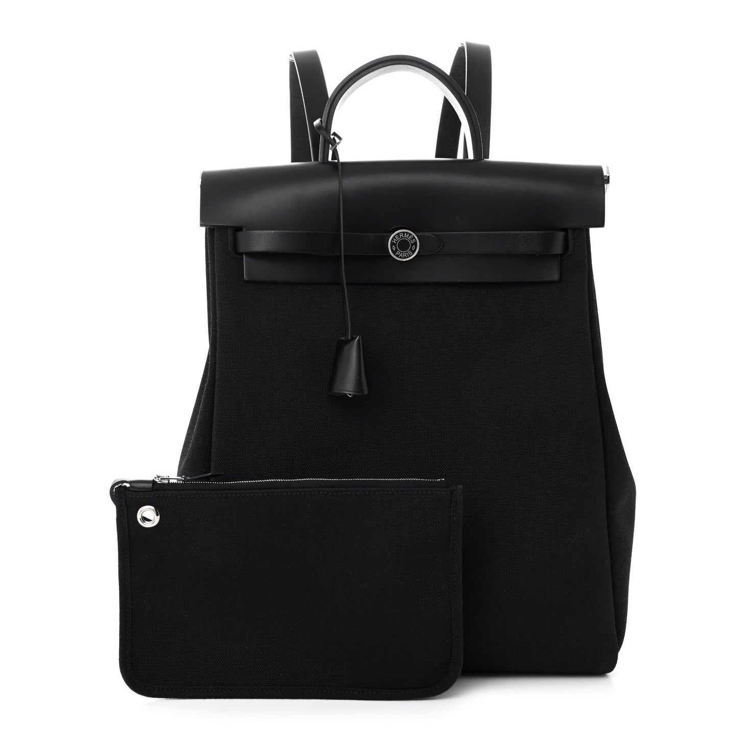 Military Toile Vache Hunter Herbag a Dos Zip Retourne Backpack Black