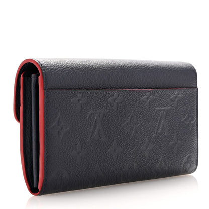 Louis Vuitton Empreinte Sarah Wallet NM  Marine Rouge 3 of 10