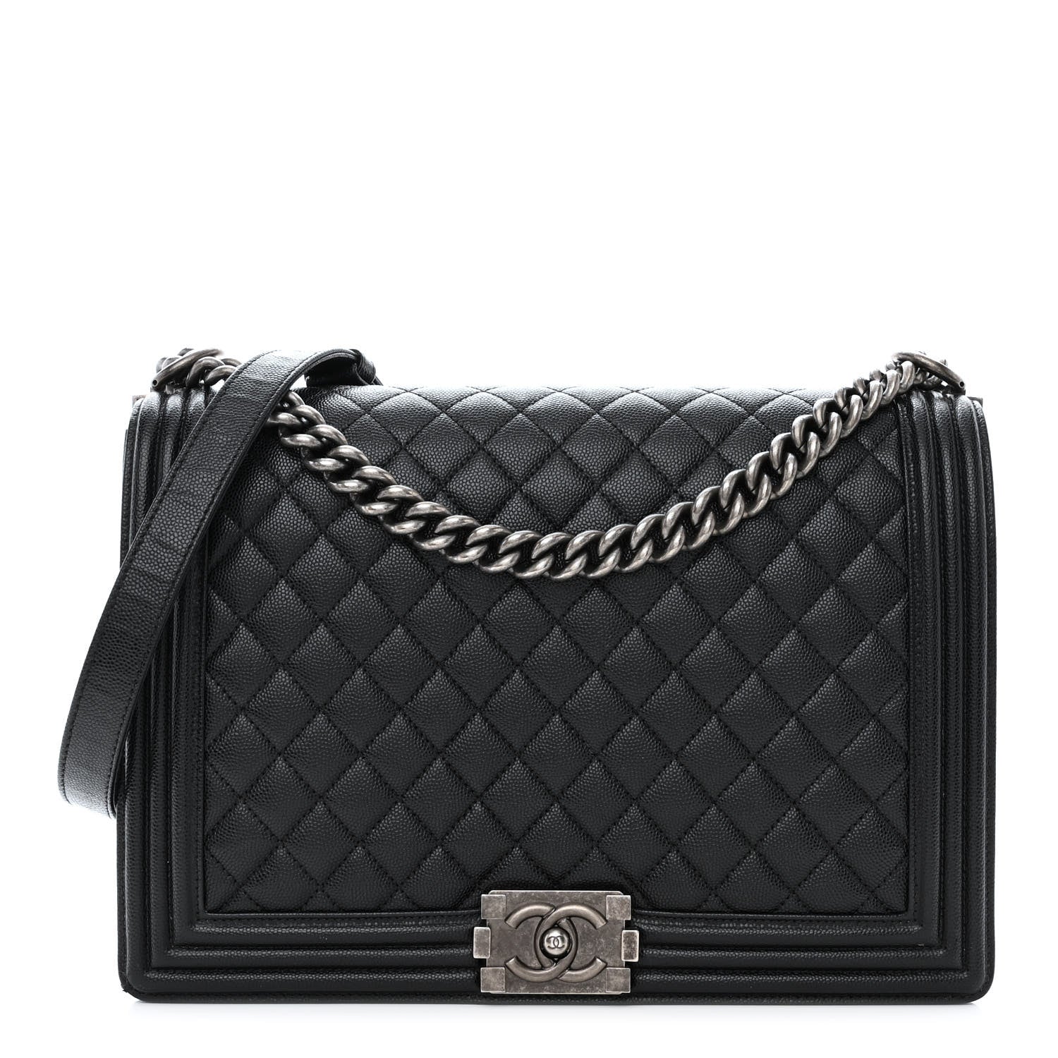 Chanel Caviar Quilted Large Boy Flap Black 1 of 10