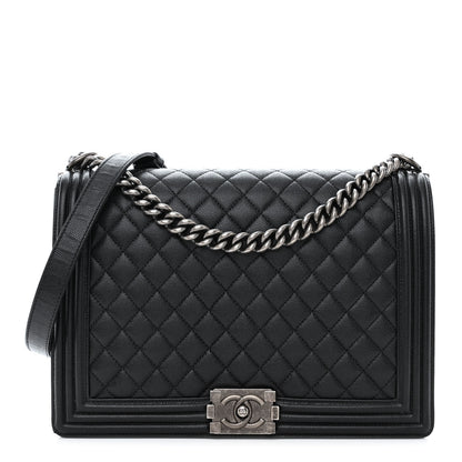 Chanel Caviar Quilted Large Boy Flap Black 1 of 10
