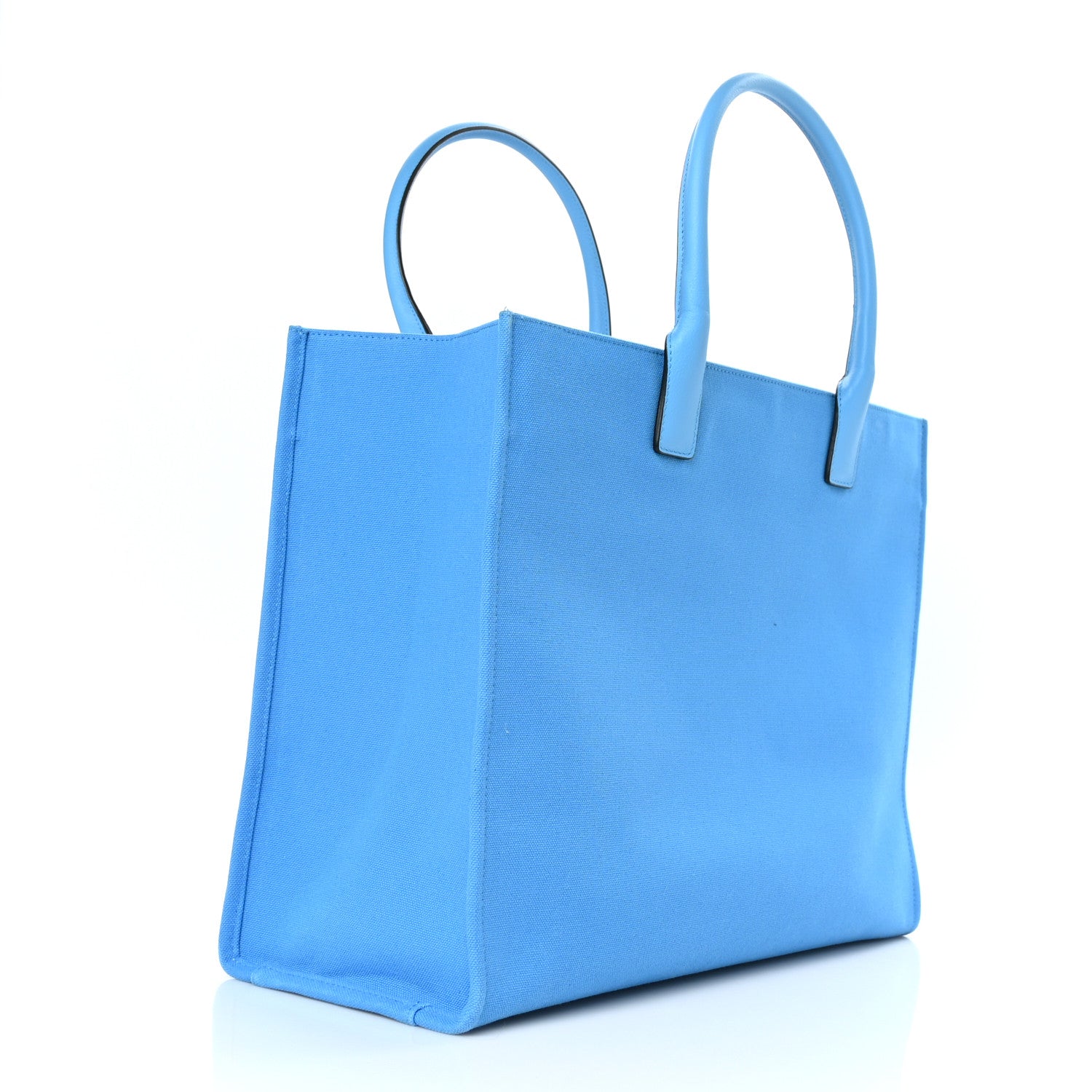 Versace Canvas Calfskin La Medusa Tote Bag Blue 3 of 12