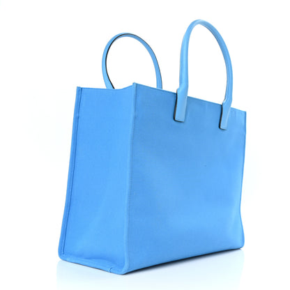 Versace Canvas Calfskin La Medusa Tote Bag Blue 3 of 12