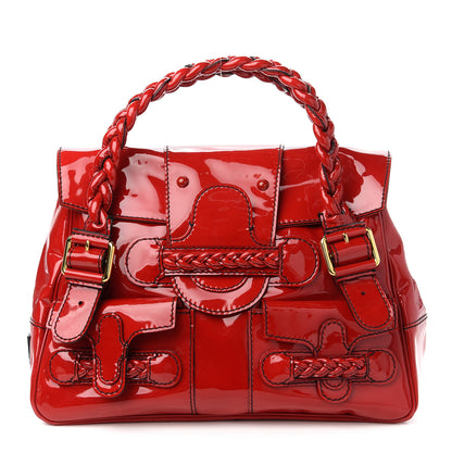 Valentino Garavani Patent Large Histoire Red 1 of 10