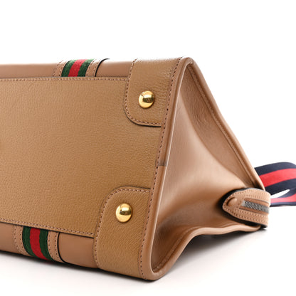 Gucci Koi Calfskin Small Bauletto Duffle Top Handle Bag Camel 10 of 11