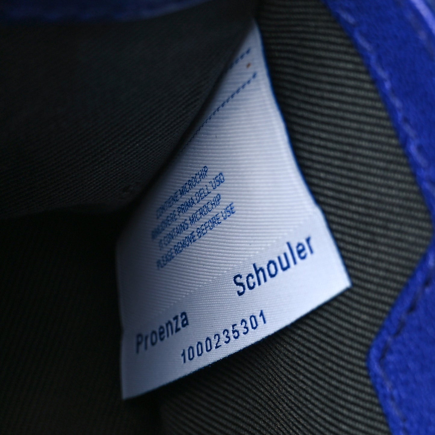 Lambskin Micro PS1 Satchel Sapphire