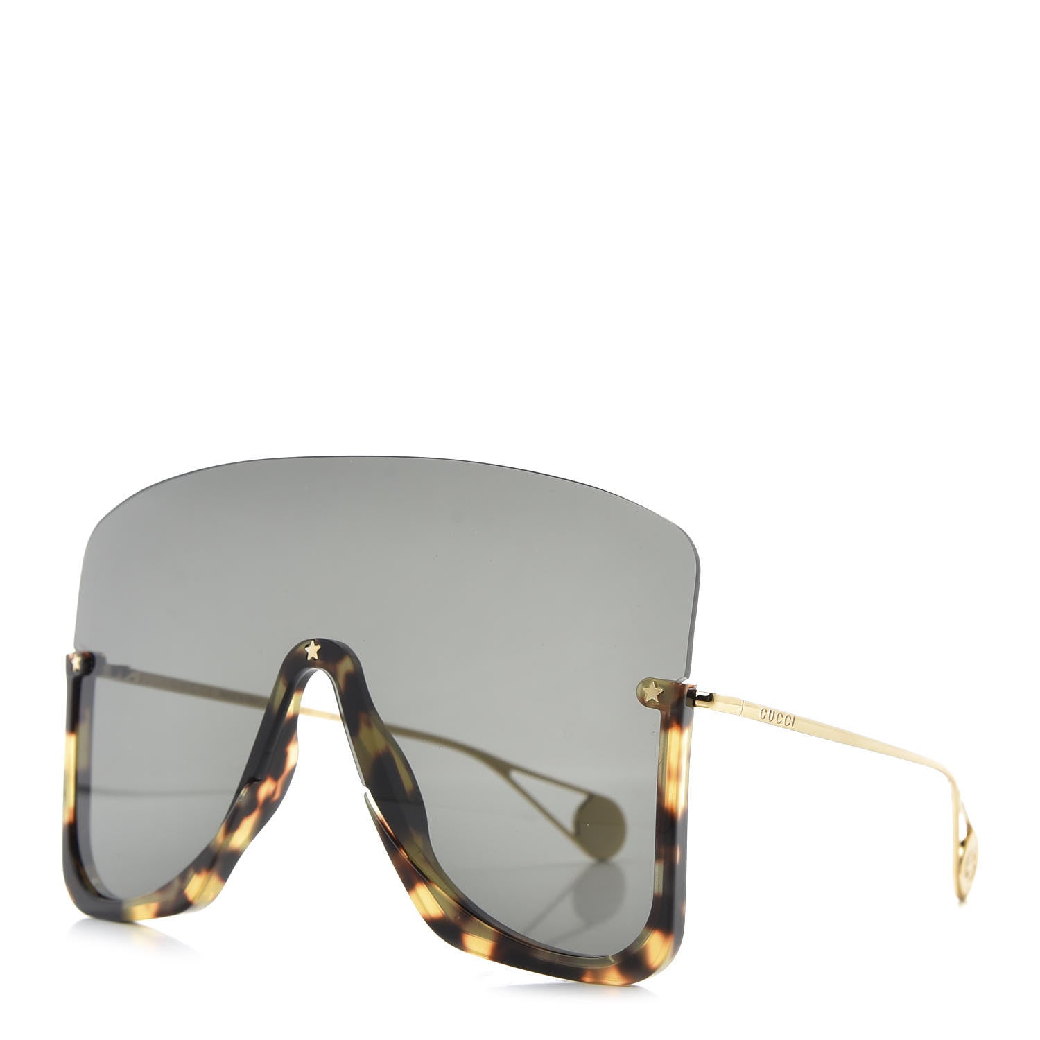 Gucci Acetate Oversized Aviator Sunglasses GG0540S Tortoise 1 of 7