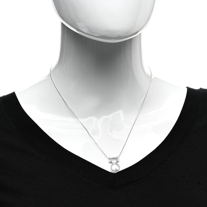 Roberto Coin 18K White Gold Diamond Cat Pendant Necklace 2 of 4