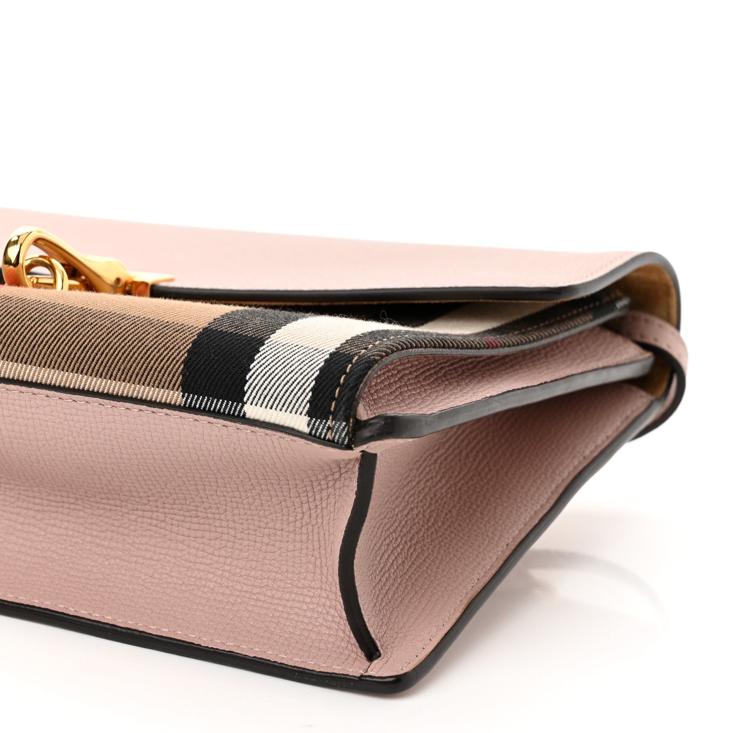 Burberry Derby Calfskin House Check Small Macken Crossbody Bag Pale Orchid 9 of 9
