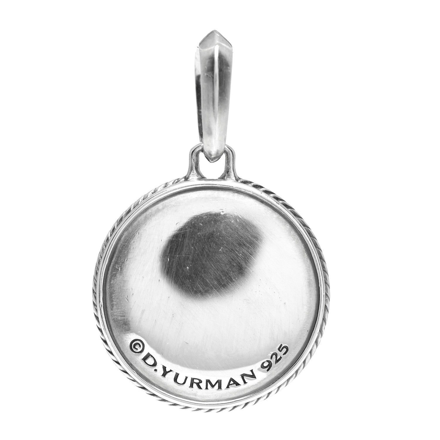 David Yurman Sterling Silver Black Diamond Maritime Compass Enhancer Pendant 3 of 3