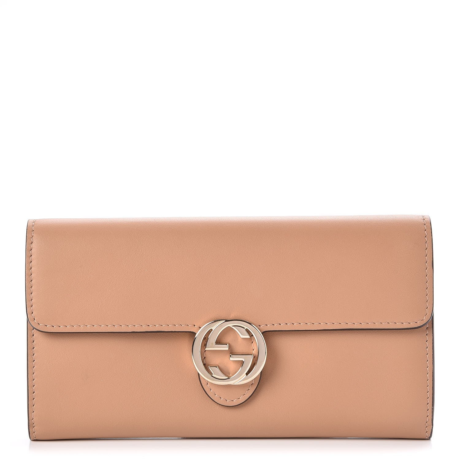 Gucci Moon Calfskin Icon Continental Wallet Camelia 1 of 7